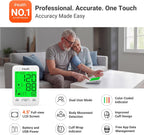 iHealth Accu Bluetooth Upper Arm Blood Pressure Monitor for Home Use | Smart BP monitor with 8.7-16.5 in BP Cuff for large arms, easy-to-read LCD, 2-user memory, Body & Cuff Detection, White