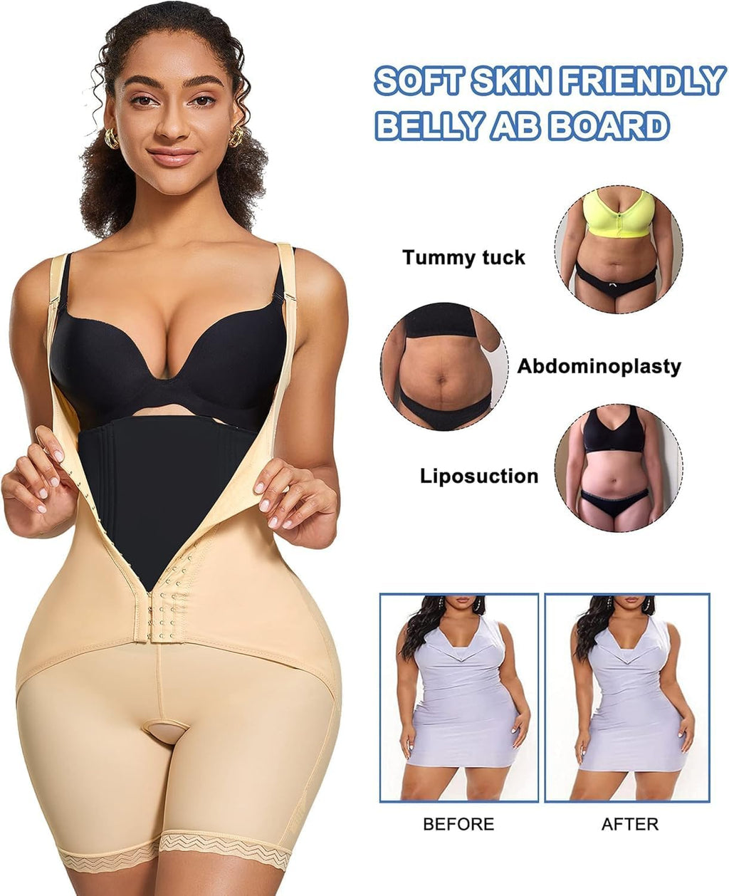 Abdominal Compression Board, Lipo Foam Abdominal Board, Abdominal Board Liposuction Post Surgery Abdominal Compression Table Foam Pad Flattening Lipo AB Boards