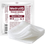 Medrull Wound Dressings and Gauze Sterile 10 cm 5 pieces