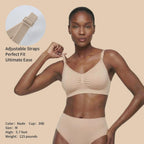 Under Control Nursing Bra 4-Pack - Wireless Maternity & Sleep Bra with Removable Pads - Comfortable Breastfeeding Bra (S-2XL)