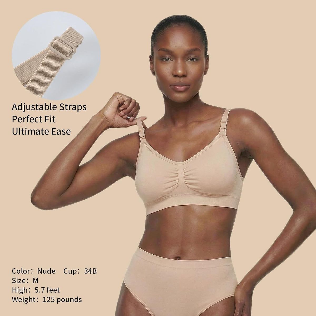 Under Control Nursing Bra 4-Pack - Wireless Maternity & Sleep Bra with Removable Pads - Comfortable Breastfeeding Bra (S-2XL)