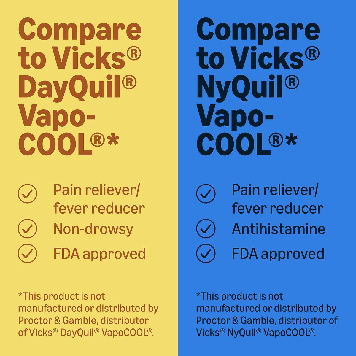 Amazon Basics Vapor Ice Daytime and Nighttime Severe Cold and Flu, Coated Caplets, Combo Pack, 24 Count (Previously Amazon Basic Care)