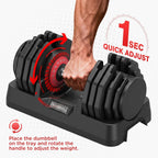 Adjustable Dumbbells Set for Home Gym