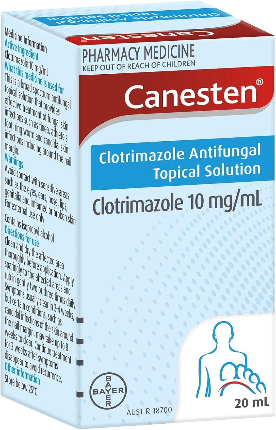 Canesten Clotrimazole Anti-fungal Topical Solution 20mL