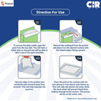 CIR Premium Underpads, Large (90x60cm) I 10 hrs Absorption Protection I 10 Units I Waterproof I Protects Surfaces from Incontinence I Super Soft Polymer x Pack of 1