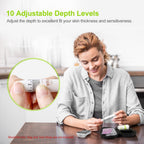 AUVON Lancets for Diabetes Testing with Lancing Device, 100 Pack, 30 Gauge | Lancets with Painless and Contactless Design, Adjustable Depth Lancing Device, Works Effectively with Small Drops