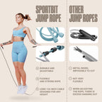 SPORTBIT Adjustable Jump Rope for Fitness and Exercise