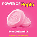 Pepto Bismol Chewable Tablets, Upset Stomach Relief, Nausea Relief, Heartburn Relief, Indigestion Relief, Anti Diarrhea Medication for Adults - 5 Symptom Relief, 90 Chewable Tablets (3x30 ct)