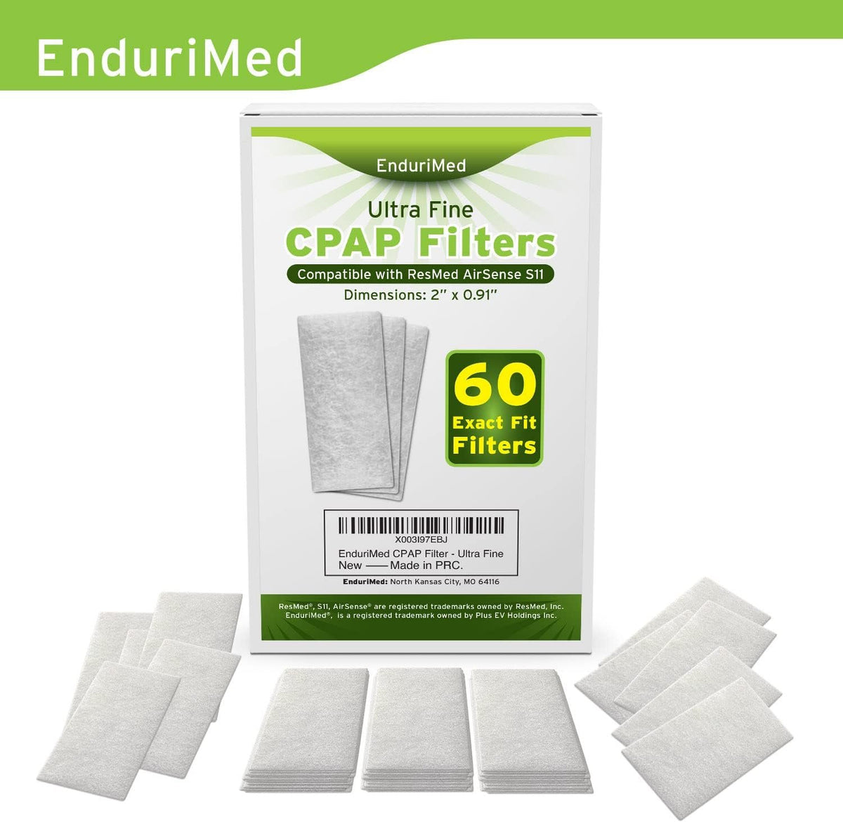 Premium CPAP Filters 60 Pcs - Compatible with Resmed Airsense 11 Series | Ultra Fine Disposable Replacement Filters for CPAP Machines - 60 Filters
