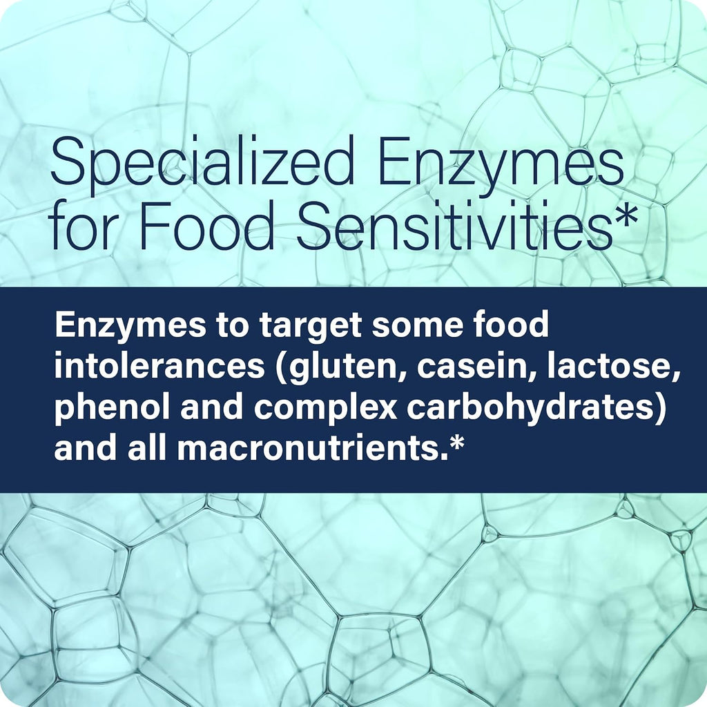Enzyme Science Intolerance Complex - Digestive Enzyme Supplement for Women & Men, Enzymes for Digestion, Gut Health & Food Intolerances, Targets Gluten & Lactose, Helps Gas & Bloating, Vegan - 90 Caps