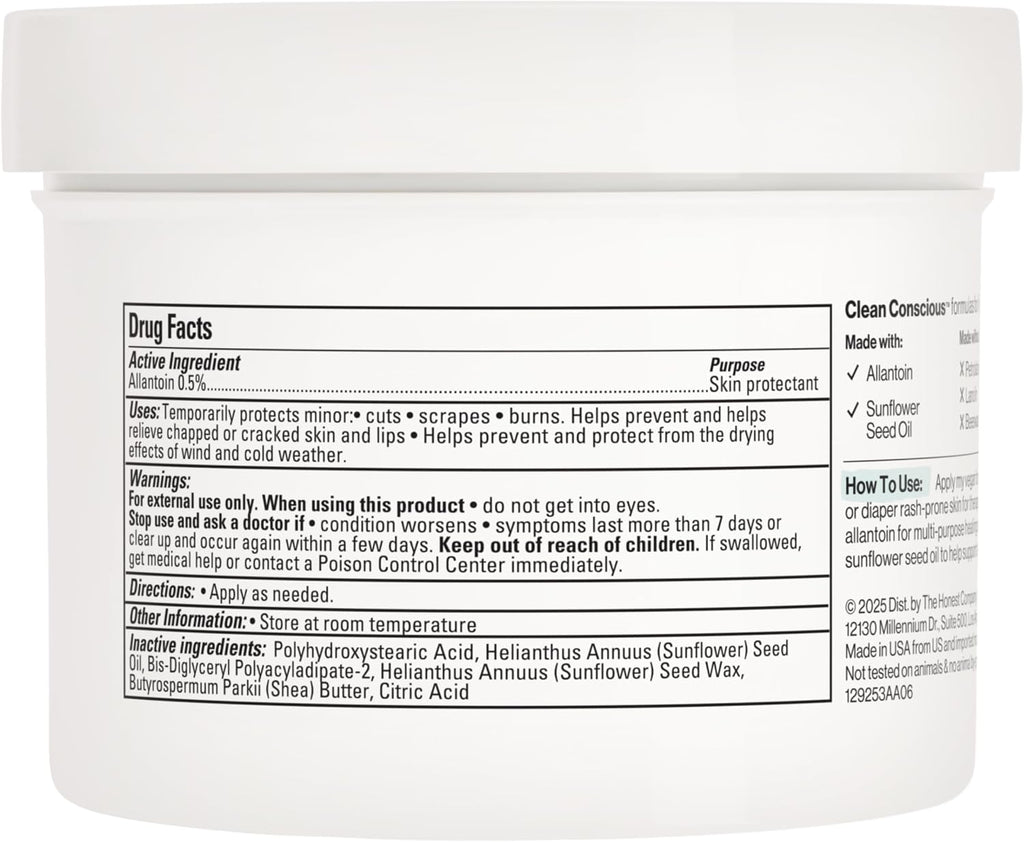 The Honest Company Head-to-Toe Healing Ointment, Fragrance-Free, 10 oz