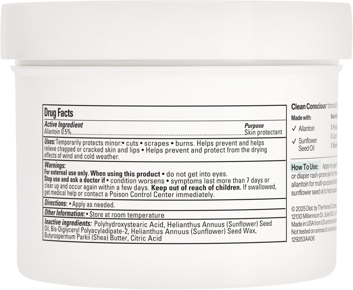 The Honest Company Head-to-Toe Healing Ointment, Fragrance-Free, 10 oz