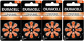 Duracell Hearing Aid Batteries Orange Size 13, 32 Count Pack, 13A Size Hearing Aid Battery with Long-Lasting Power, Extra-Long EasyTab Install for Hearing Aid Devices