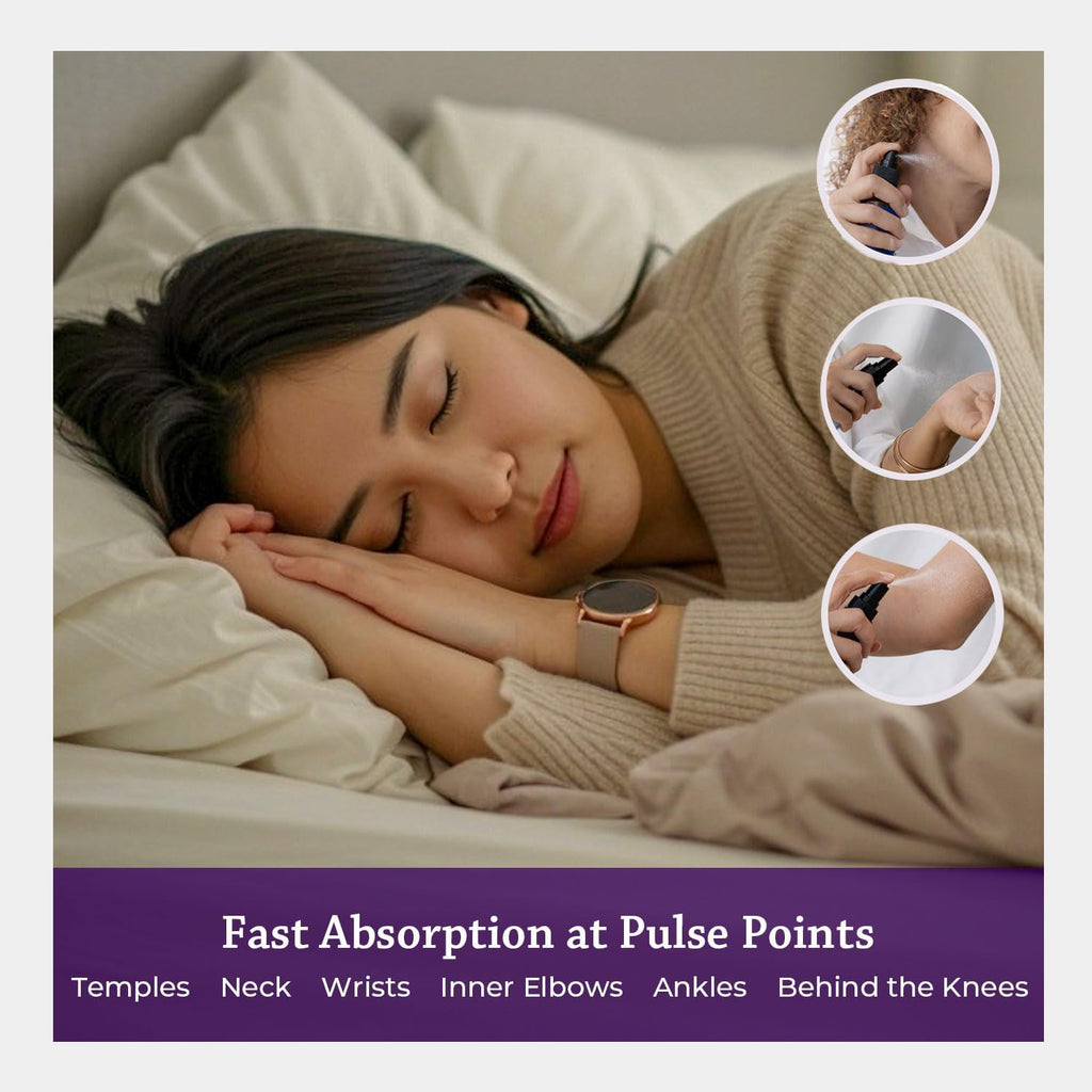 Lavender Essential Oil Calming Spray, USDA Certified | Designed for Rest & Restoration – Stress Relief, Relaxation & Sleep, Emotional Balance, Soften & Soothe Skin.
