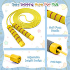Jump Rope For Kids,Jump Rope Kids,Adjustable Soft Skipping Rope,Toddler Jump Rope With Skin-Friendly Foam Handles For Kids, Boys,Girls,Women, Men,Exercise Activity,Outdoor Fitness