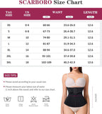 SCARBORO Women's Fajas Underbust Corset Waist Cincher Trainer for Women Tummy Control Girdle Body Shaper Shapewear Postpartum Zipper Beige One Size