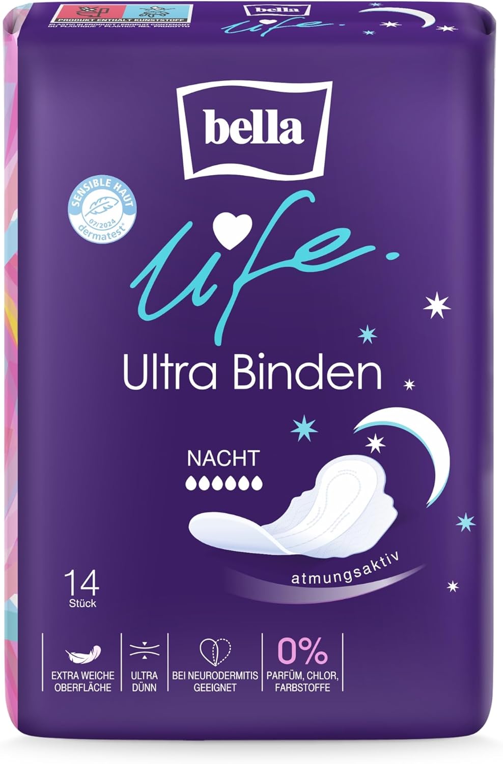Bella Sanitary Pads Breathable 14 pieces 70 pieces