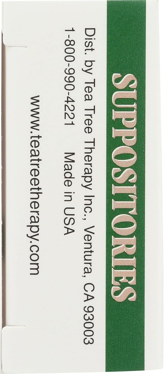 Tea Tree Therapy Vaginal Suppositories with Oil, 6 Count