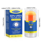 60% Urea Foot Cream Stick with 2% Salicylic Acid, Maximum Strength Urea Foot Cream Callus Remover for Dry Cracked Heels, Hands, Knees, Elbows, Dead Skin Remover Foot Balm 1.41oz