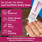 Conceive Plus Fertility Lubricant | Fertility Friendly Water Based Lubricant with Calcium + Magnesium, Non-Sticky Water Based Lubrification, Multi-Use Personal Lube for Conception Support | 75ml