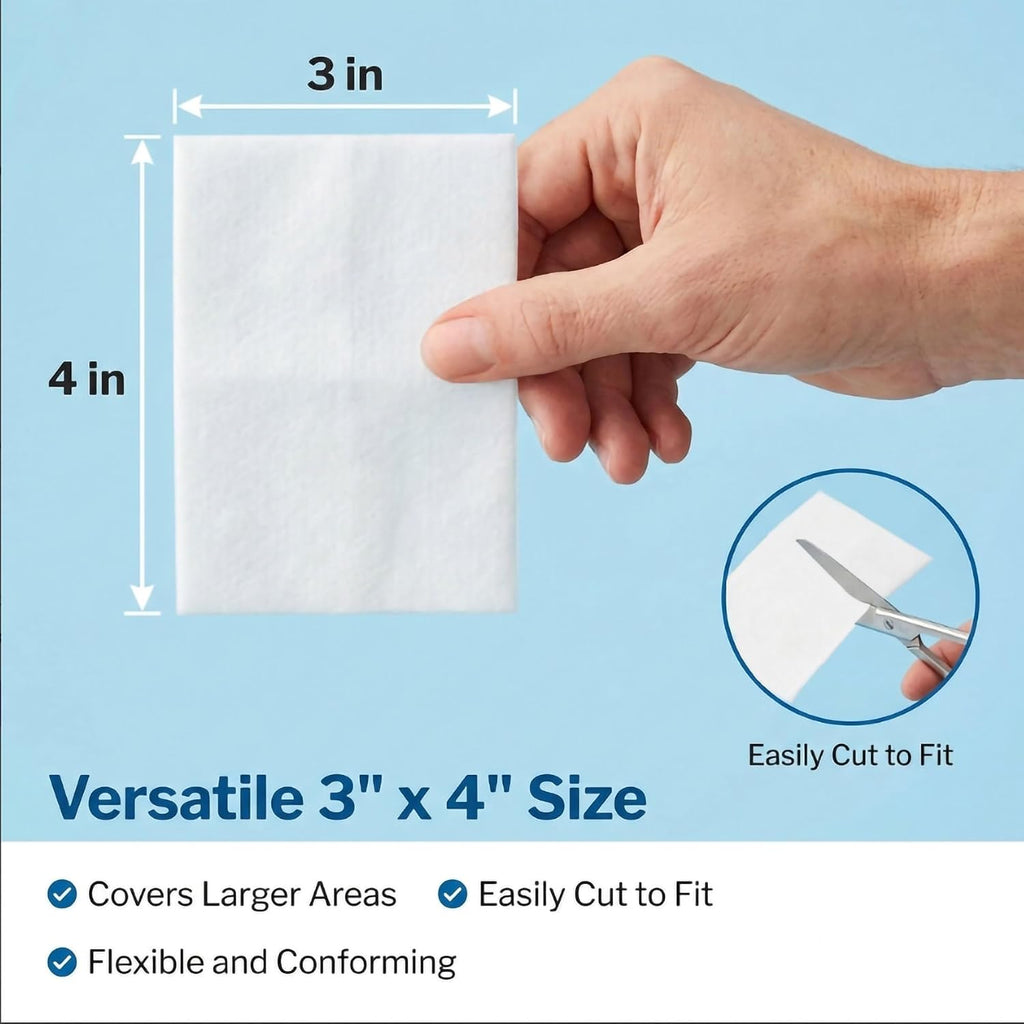 McKesson Non-Adherent Pads for Wounds, Sterile, 3 x 4 in, 100 ct