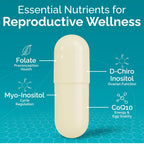 Conceive Plus Ovulation Support - PCOS Supplement for Fertility, Myo-Inositol & D-Chiro Inositol, Folic Acid, Ginger & CoQ10 - Multivitamin - Hormone Balance for Women - 120 Soft Capsules