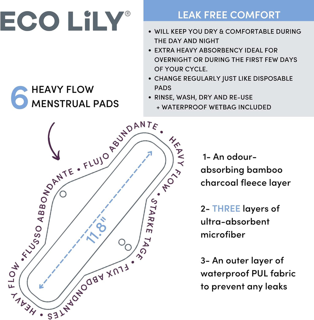 Eco Sanitary Pads Reusable Waterproof