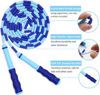 Leeboom Jump Rope, Adjustable Length Tangle-Free Segmented Soft Beaded Skipping Rope, Fitness Jump Rope for Kids, Man, and Women Weight Loss 9.2 Feet