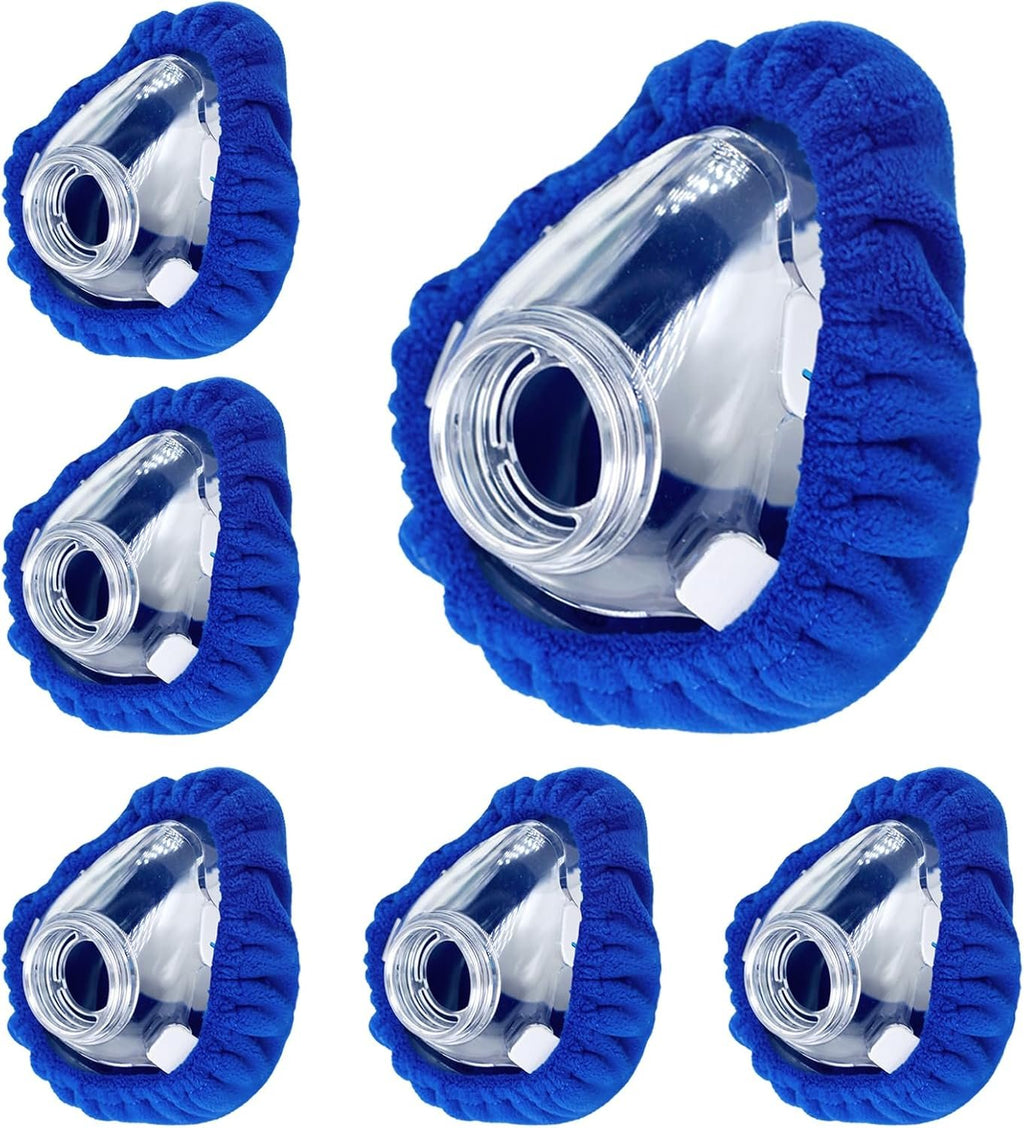 NATAKU 4-Pack Medium CPAP' Mask Liners Complitable for Resmed F20 Full Face Mask Cushions, Ultra-Soft Micro-Fleece Reduces Air Leaks & Pressure Marks, Reusable Mask Covers, Breathable for All-Night