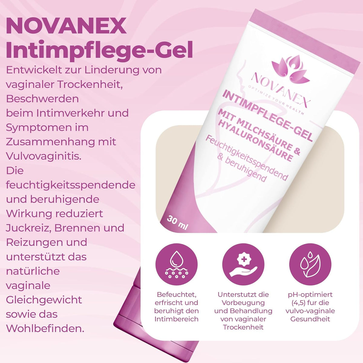 Vaginalgel Vaginal Moisturizers Hyaluronic Acid 30 ml