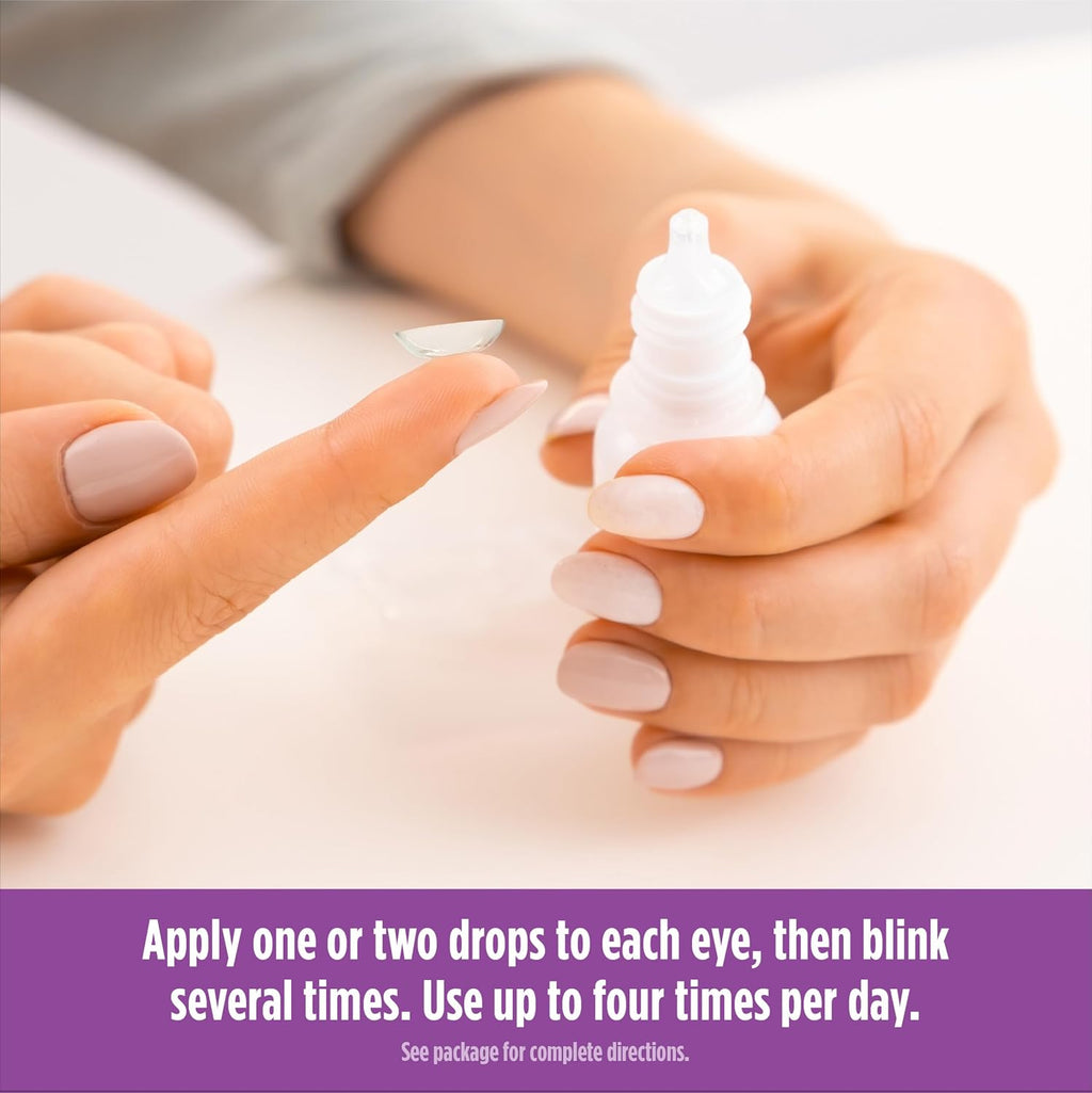 Blink-N-Clean Contact Lens Drop, Rewetting Drops for Soft & RGP Contact Lenses, Instantly Moisturizes, Removes Lens Build-Up, Cleans Lenses and Hydrates Eyes During Wear, 0.5 Fl Oz