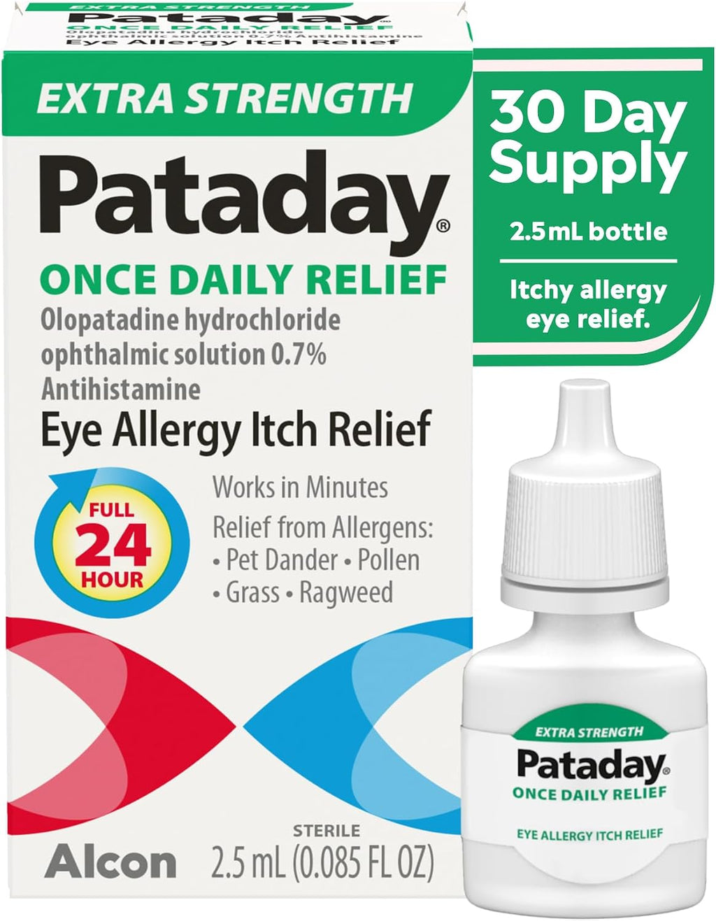 PATADAY Once Daily Relief Extra Strength 2.5ml, Clear, 1 pack