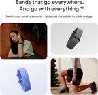 Google Fitbit Air Performance Loop Band - One Size - Obsidian | Only compatible with Fitbit Air, microadjustable, polyester, nylon, and elastane yarn band, workout-friendly