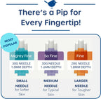 Pip Lancets 30G x 1.0mm - 100 Count Safety Lancets for Diabetes, Blue