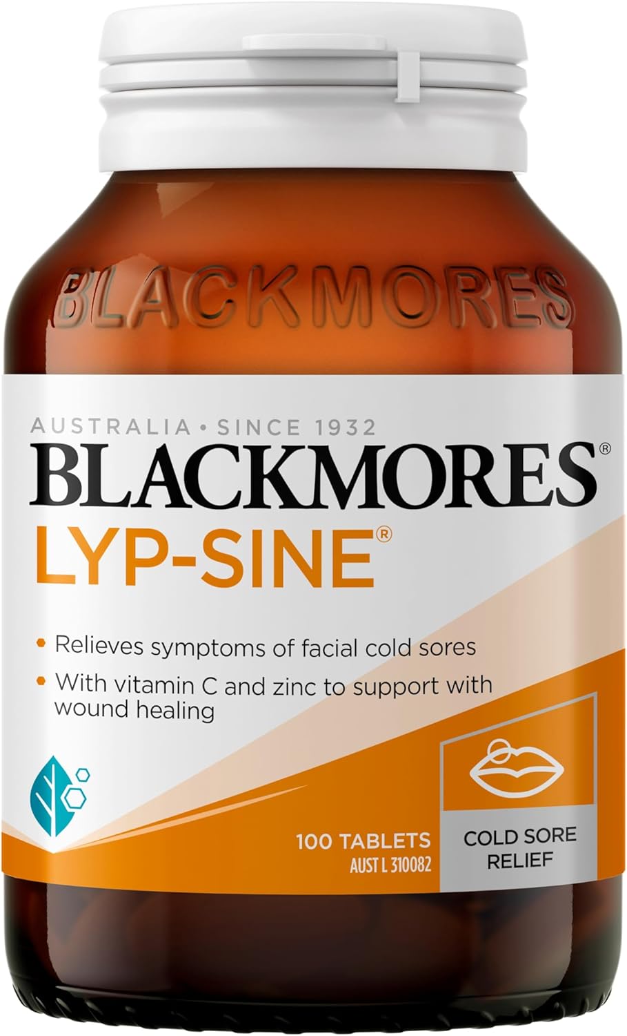 Blackmores Lyp-sine | Relieves Symptoms of Facial Cold Sores| Supports Immune System Health| 30 Tablets