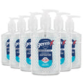 Germ-X Advanced Hand Sanitizer, 8 Fl Oz (Pack of 6), Less Drying Moisturizing Clear Gel, No Rinse Formula, Pump Bottle