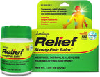 Amrutanjan Relief Strong Pain Balm for Men & Women - Joint & Muscle Pain Relief Rub, Topical Ointment Rub for Arthritis, Bruises, Backache, Knees, Joints, Strains & Sprains, Fast Acting- 1.06 oz (30g)
