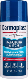Dermoplast Pain, Burn & Itch Relief Spray, First Aid, Cuts, Burns, 2.75 oz