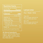 Flow Formulas Lemon Lime Endurance Drink Mix, Top 12 Allergen-Free, Carbohydrate & Electrolyte Sports Fuel Powder for Performance Training, High Carb Exercise Support, Gluten-Free - 10 Servings