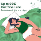 Evereve Anti Bacteria Period Panty for Girls & Women, (XL-XXL), 10 Pcs, 360 Degree Overnight Coverage, 99.9% Bacteria Free, High Absorbency for Heavy Flow, Maternity Postpartum Disposable Panty