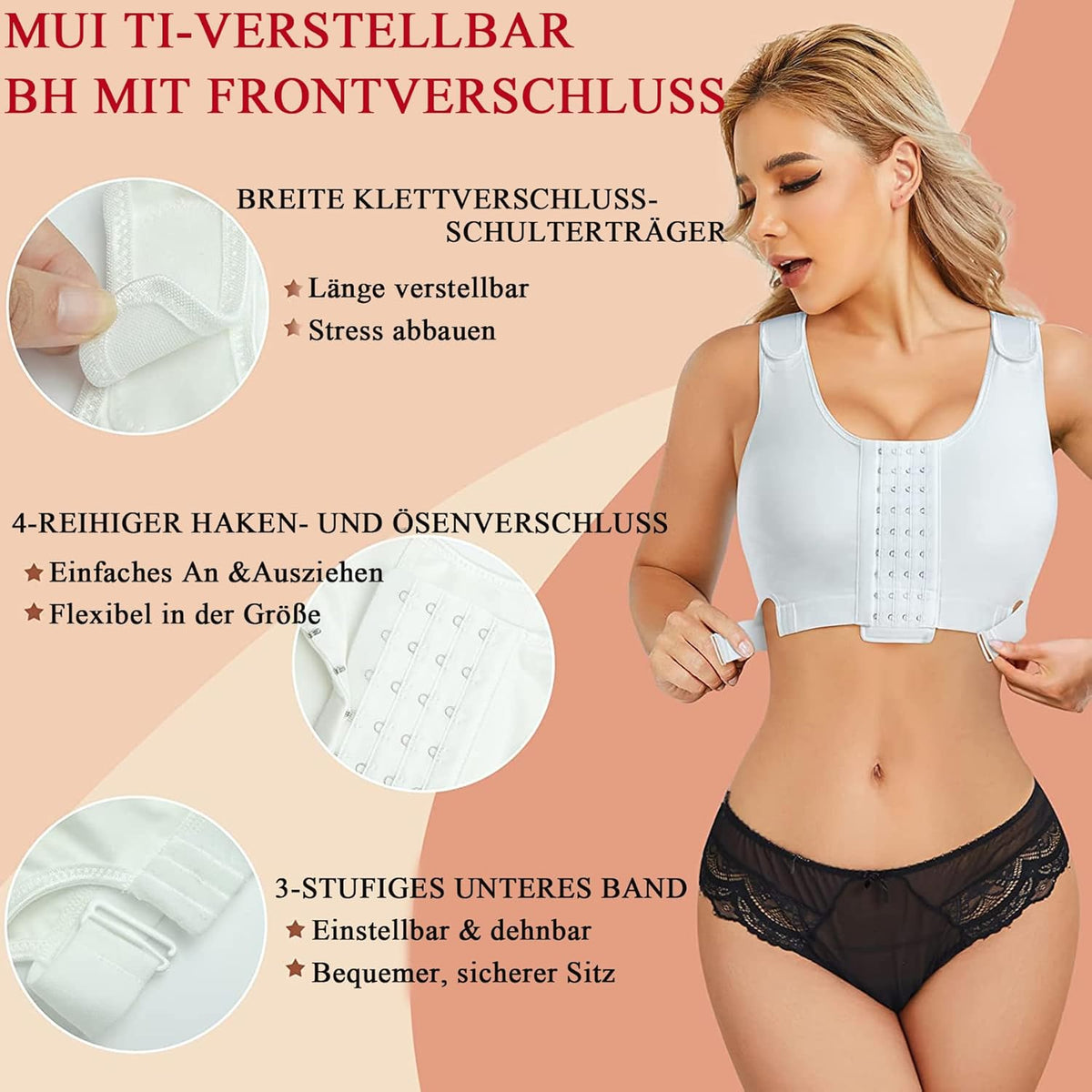 Postoperativer Bras Wire-Free