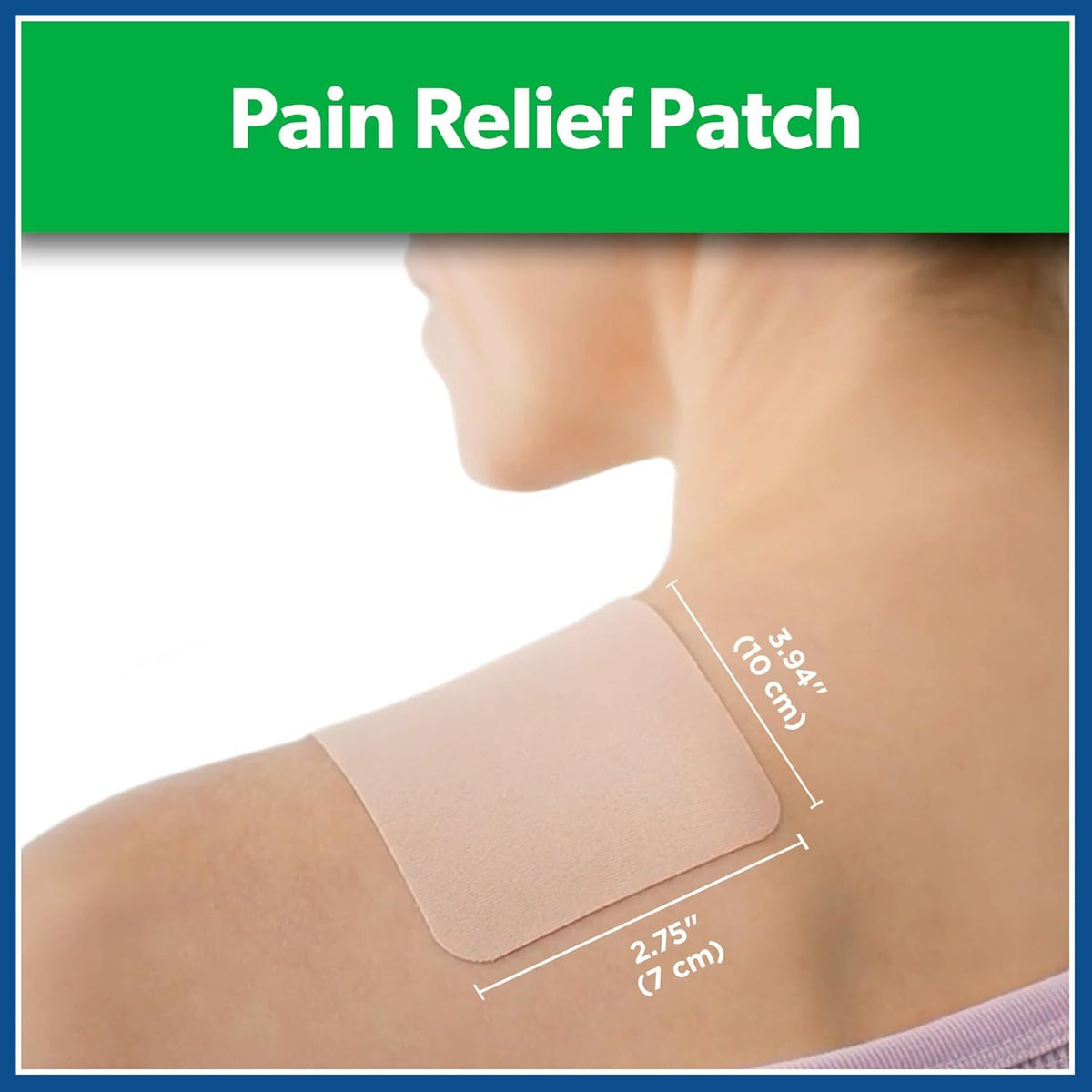 Salonpas Pain Relief Patch, 20 Count (Pack of 1) | Apply For Up to 12 Hour, For Temporary Relief of Mild to Moderate Pain, Backache, Sore Muscles, Strains, Bruises