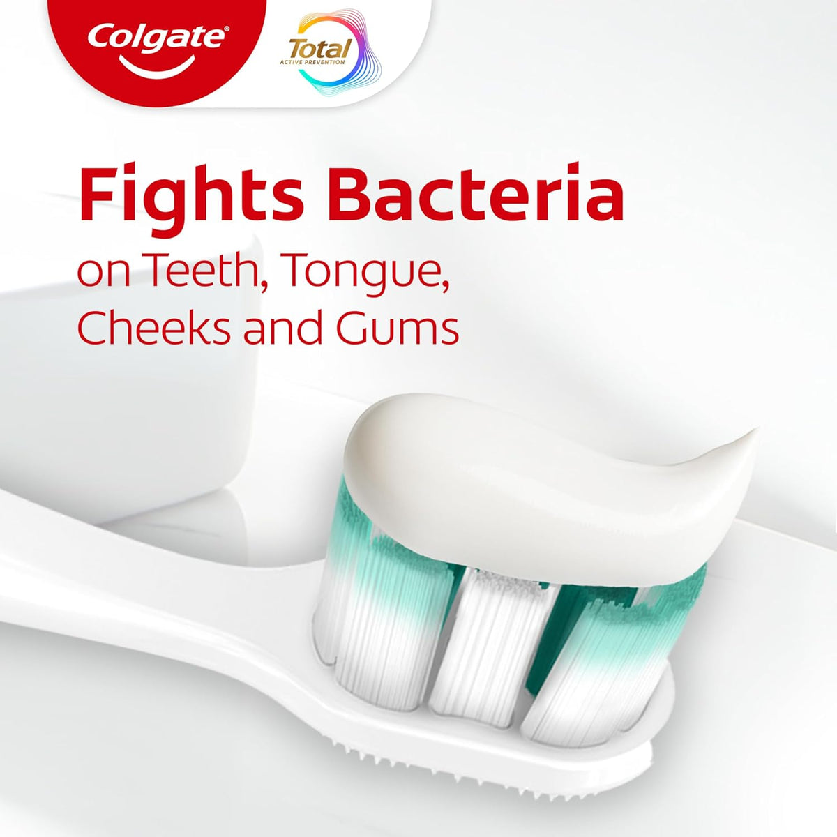Colgate Total Whitening Toothpaste with Fluoride, Bulk 4 Pack, 5.1 oz | Mint Flavor, Anticavity, Antigingivitis, Antisensitivity Toothpaste, Helps Remove Stains, Fights Bacteria