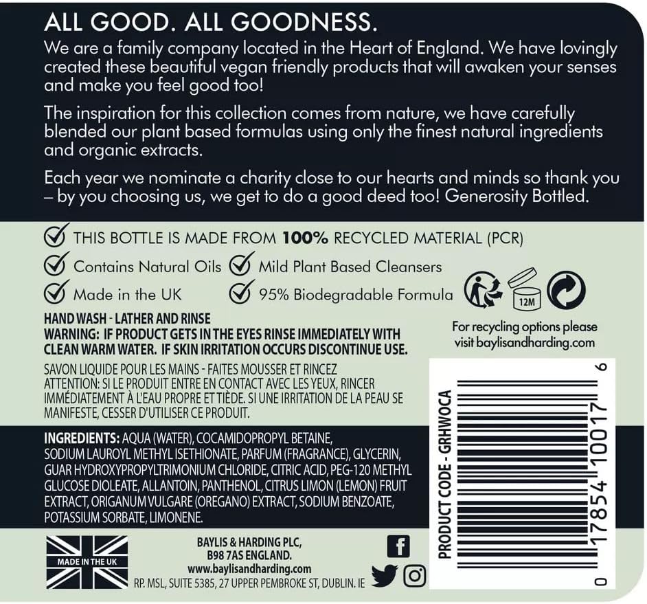 Cleansers and Washes Organic Paraben-Free 500 ml