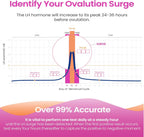 Ovulation Test Strips, 50 LH Ovulation Predictor Kit with 50 Collection Cups, Over 99% Accurately Track Ovulation Test