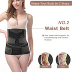 3 in 1 Post Pregnancy Abdominal Belt for Women, C-Section Abdomen Belt & Belly Wrap for After Delivery Recovery – Adjustable Postpartum Belt, Maternity Belt for Waist, Pelvis & Tummy Support (Free Size) (Black)