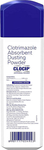 Cipla Clocip Antifungal Powder 100gm (Pack of 2)