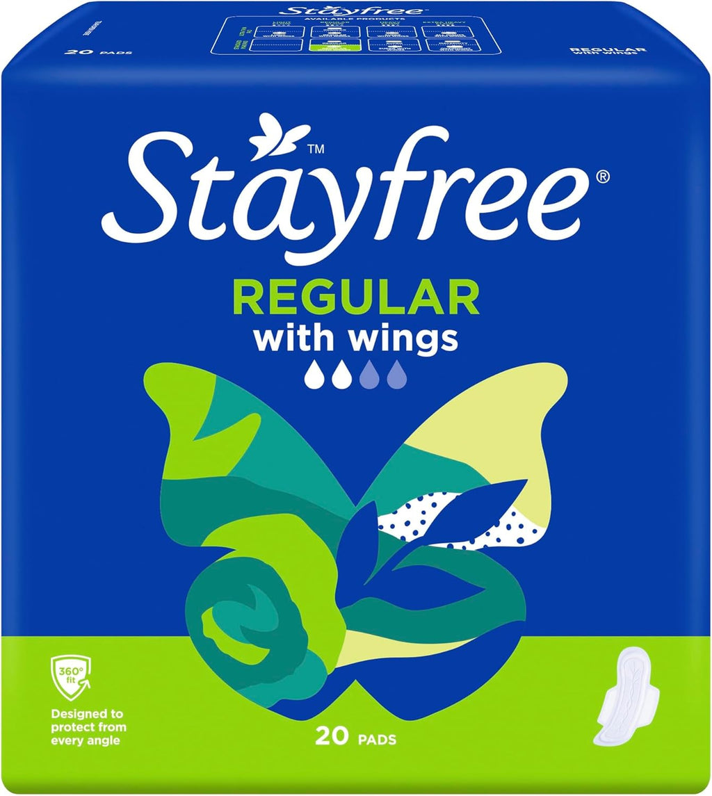 Stayfree Regular Pads With Wings 20 Pack