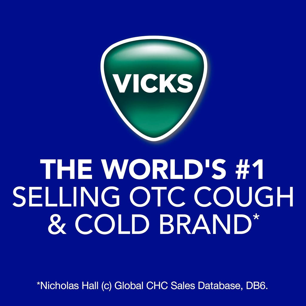 Vicks VapoRub Advanced Plus, Powerful Cough Suppressant, Topical Chest Rub & Analgesic Ointment, Medicated Vapors, Fast Cough Relief, 2.82oz x 2