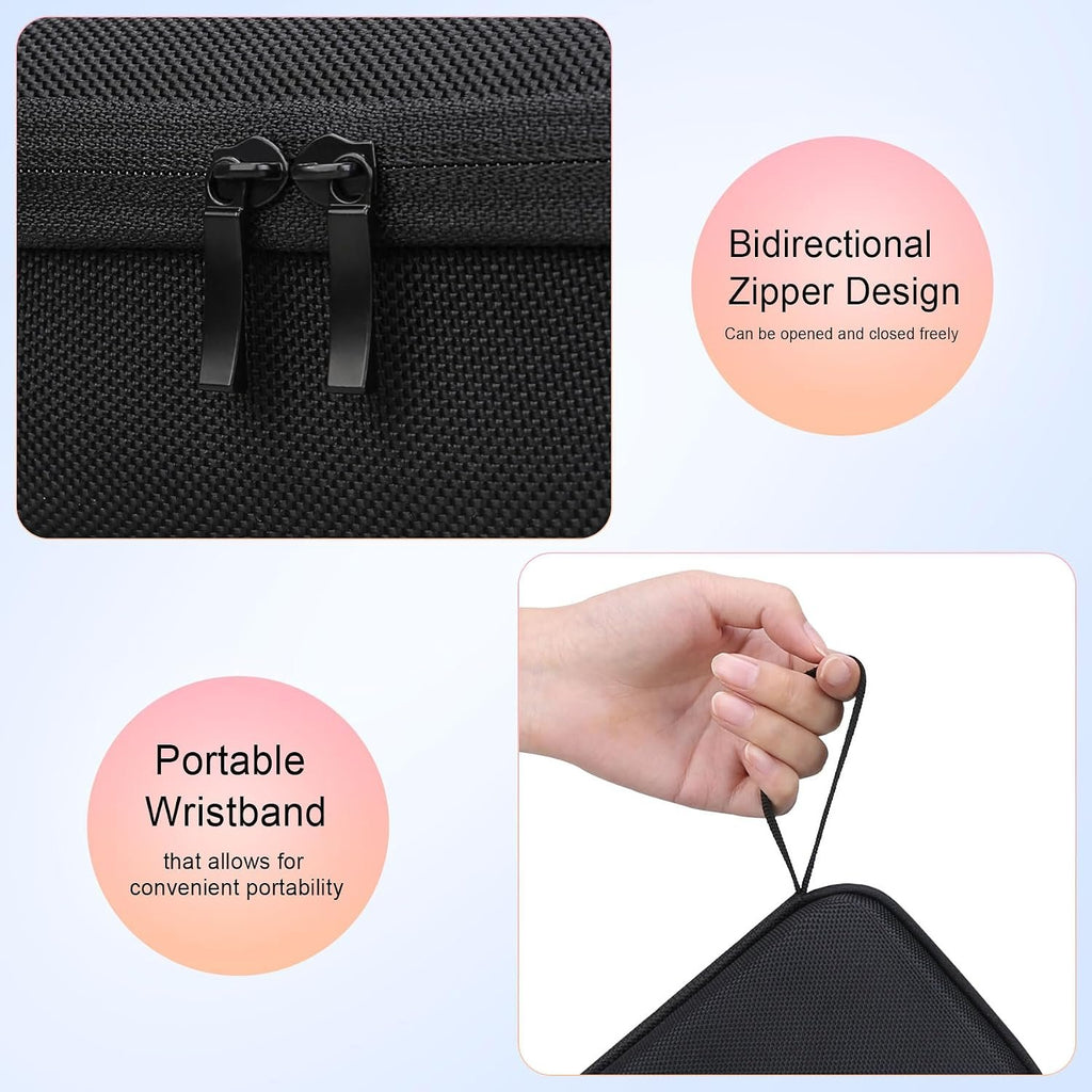 Elonbo Carrying Case for Portable Handheld Inhaler Nebulizer Machine, Black